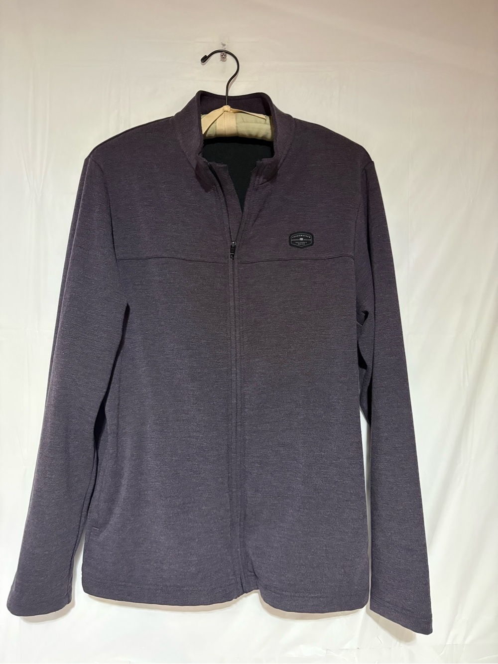 Travis Mathew Heathered Purple Full-Zip Jacket
